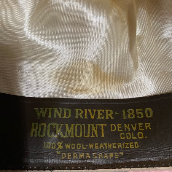 Price is Firm - Wind River 1850 Rockmount Derma shape Weatherized Wool Hat - Picture 2 of 5
